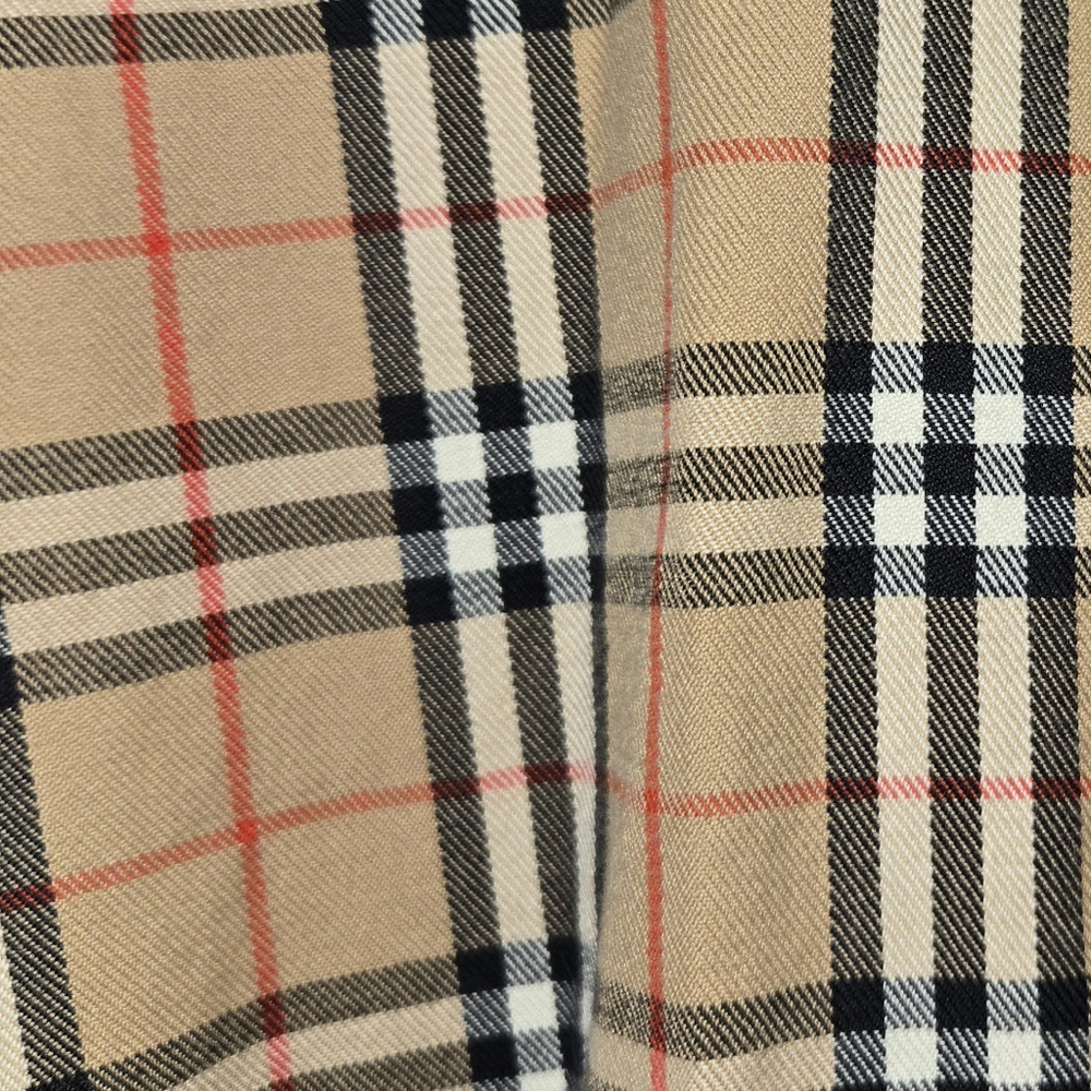 Vintage Pre-1999 Burberrys Nova Check Plaid Button Up Shirt Tan Black Sz… - Picture 3 of 4